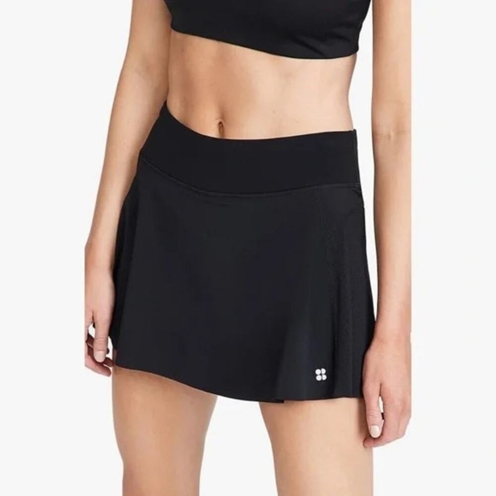 Sweaty Betty Women's Black Swift Running Tennis‎ Skort Size Large